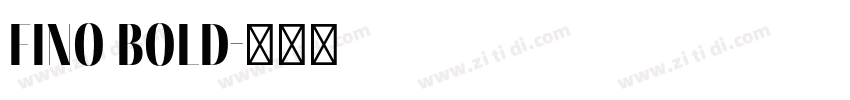 fino bold字体转换